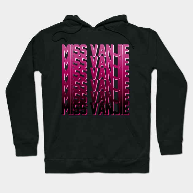 Miss Vanjie! (3) - Rouge Dark Pink Gradient Hoodie by mareescatharsis